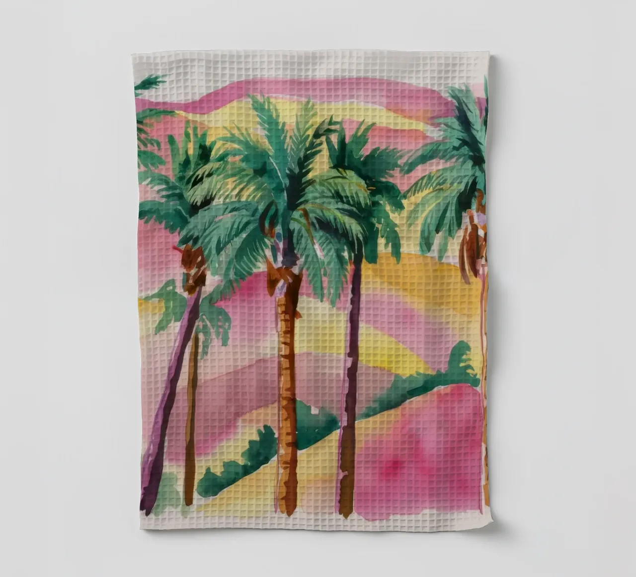 Sagome di palme al tramonto canovaccio da cucina da Dream Spectrum
