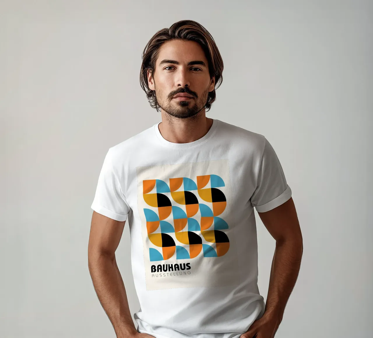 Geometria Bauhaus - colori retrò t-shirt da Casa Calm