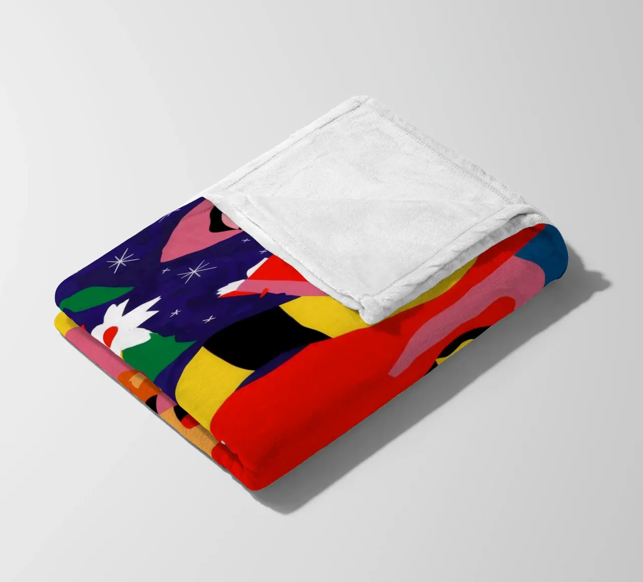 Donna con frutta coperta in pile da Silk Palette