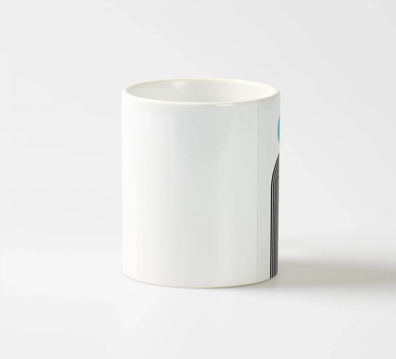 Minimal Line Flow – Retro Grafik tazza in ceramica da Casa Calm