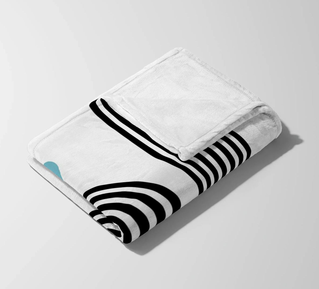 Minimal Line Flow – Retro Grafik coperta in pile da Casa Calm