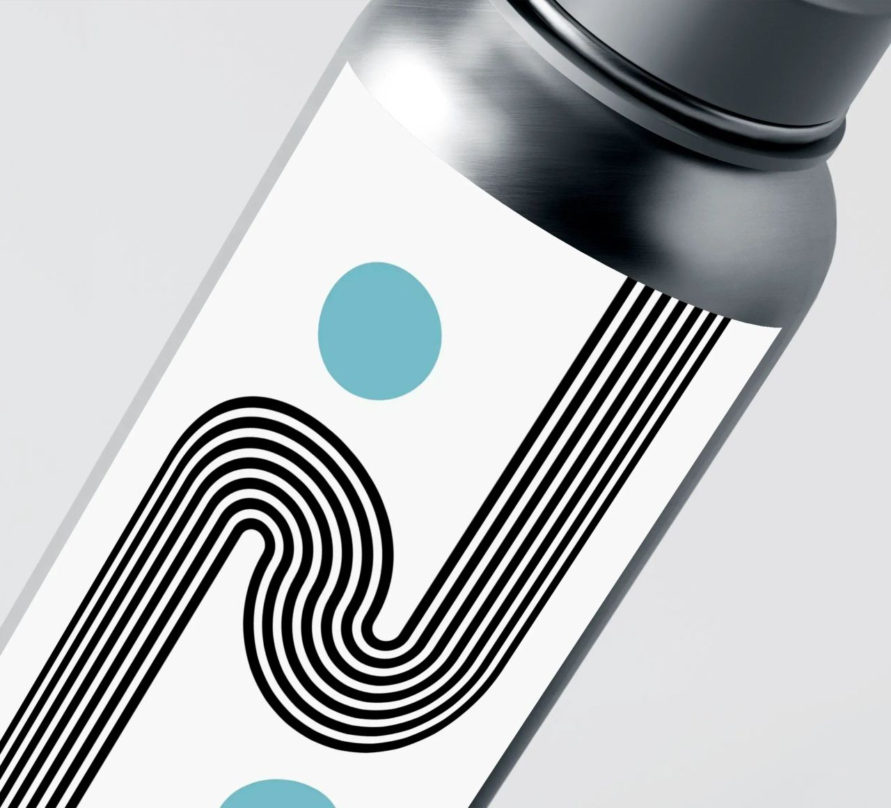 Minimal Line Flow – Retro Grafik adesivo da Casa Calm