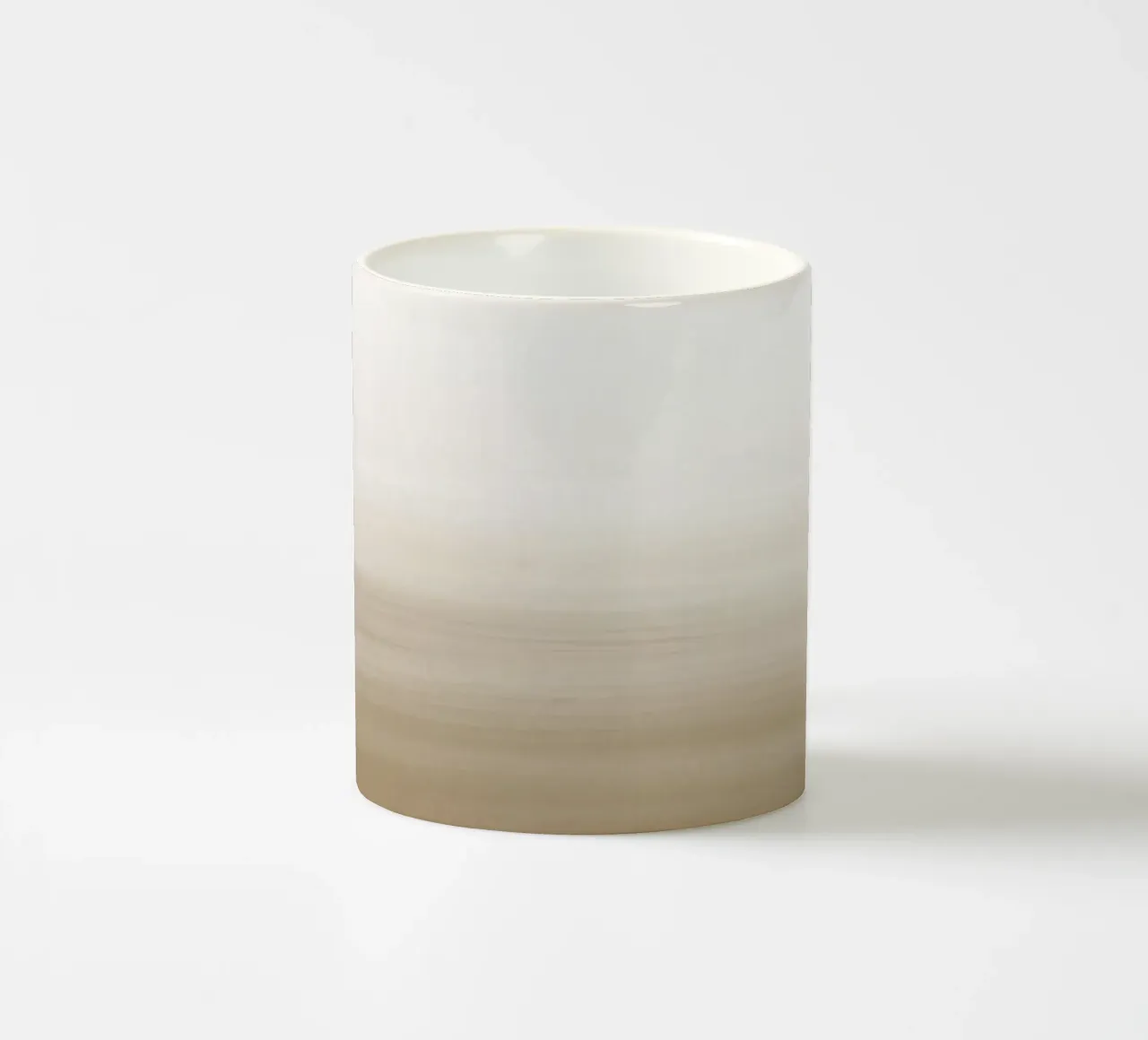 Gradiente acquerello beige tazza in ceramica da NouveauPrints