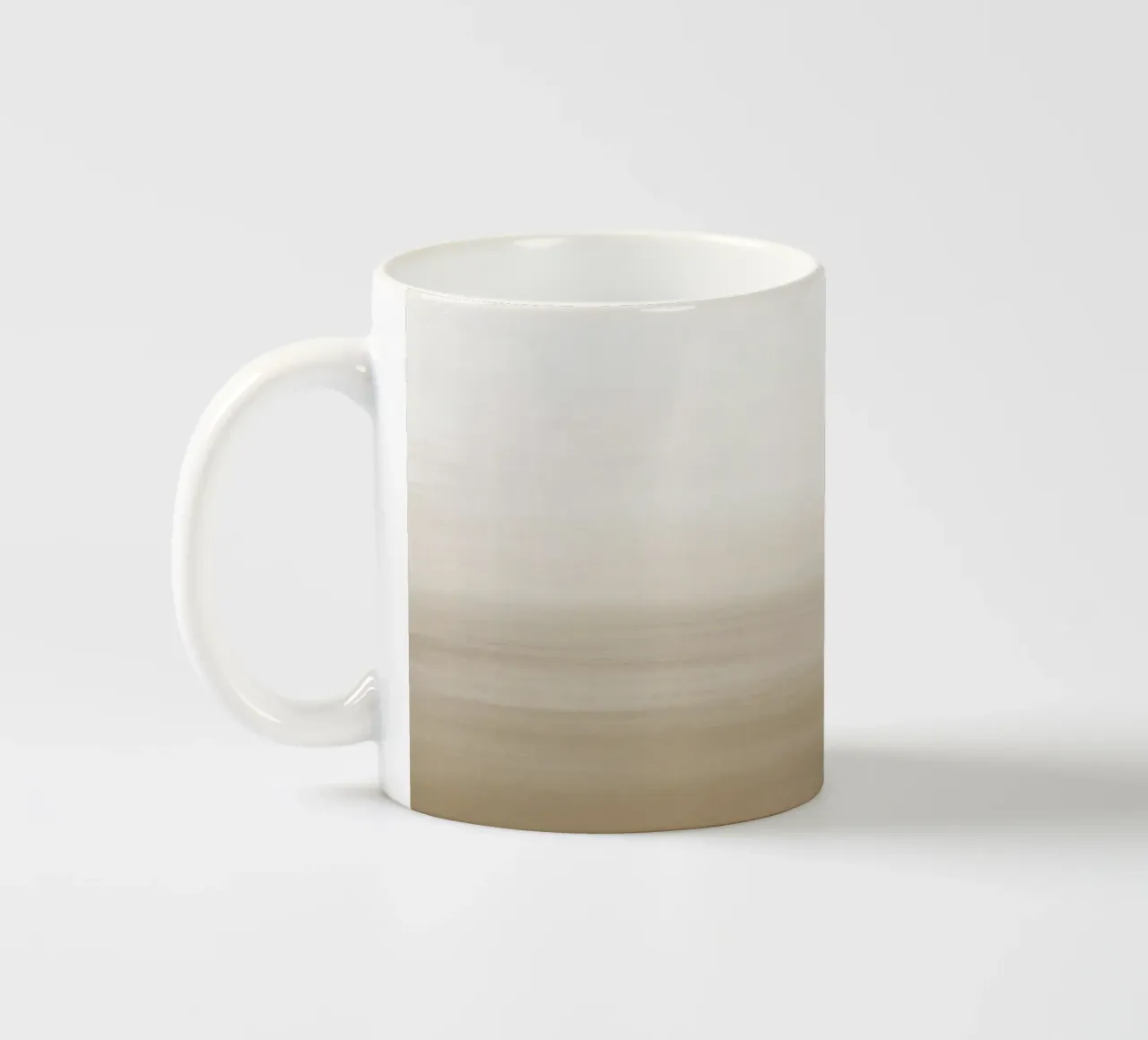 Gradiente acquerello beige tazza in ceramica da NouveauPrints