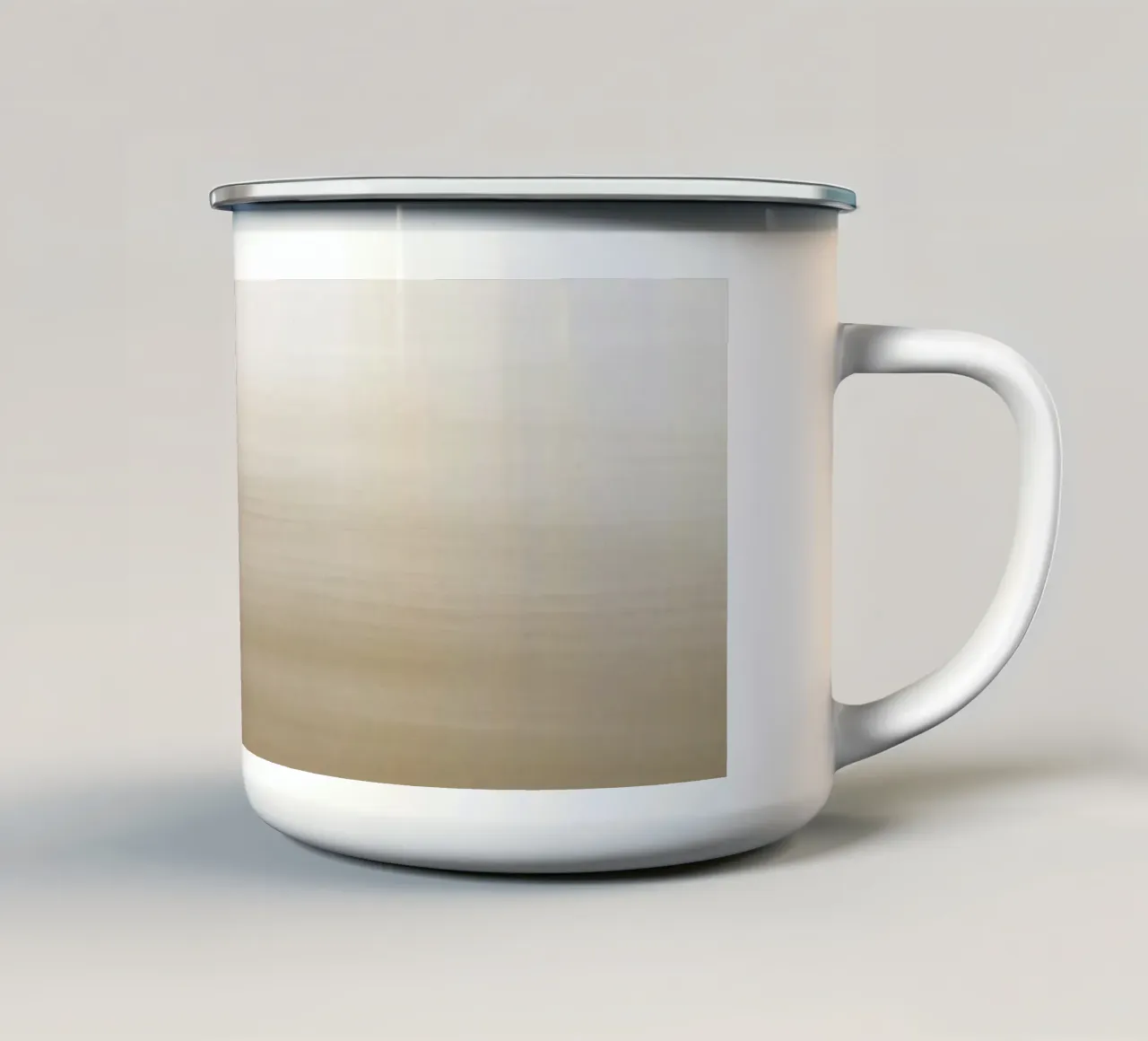 Gradiente acquerello beige tazza in smalto da NouveauPrints