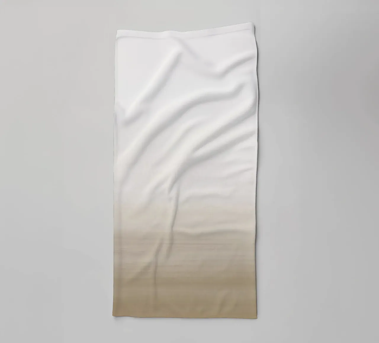 Gradiente acquerello beige asciugamano da bagno da NouveauPrints