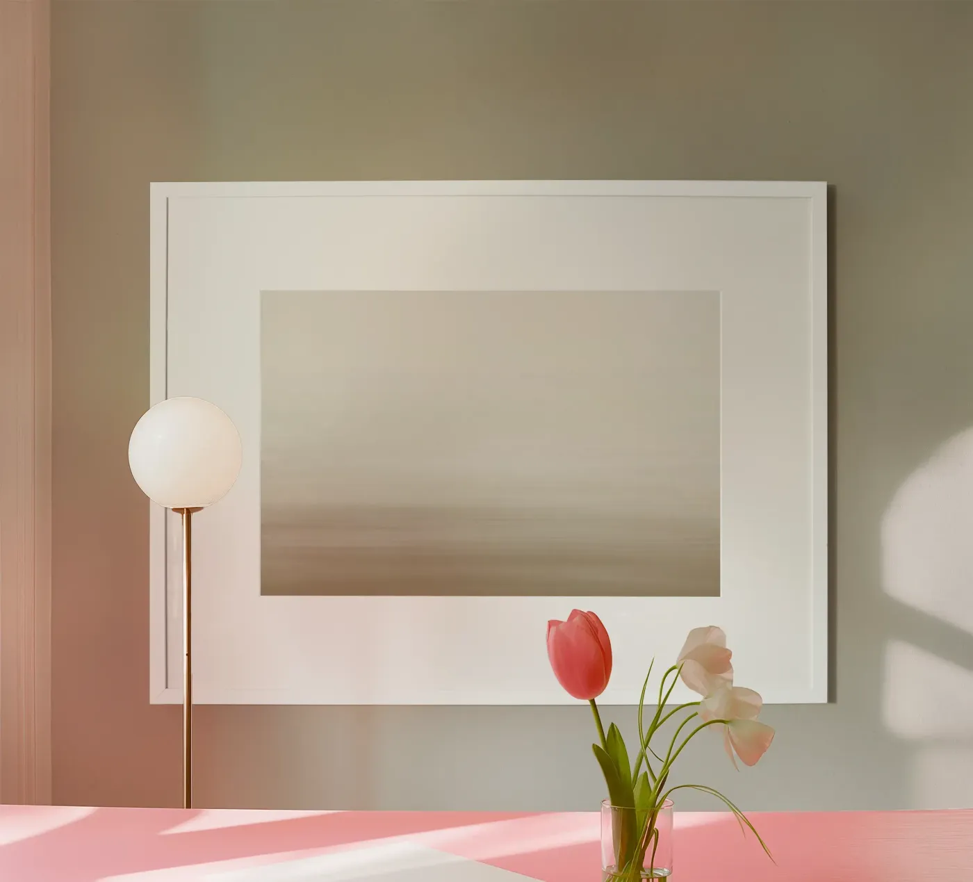 Beige watercolour gradient poster da NouveauPrints