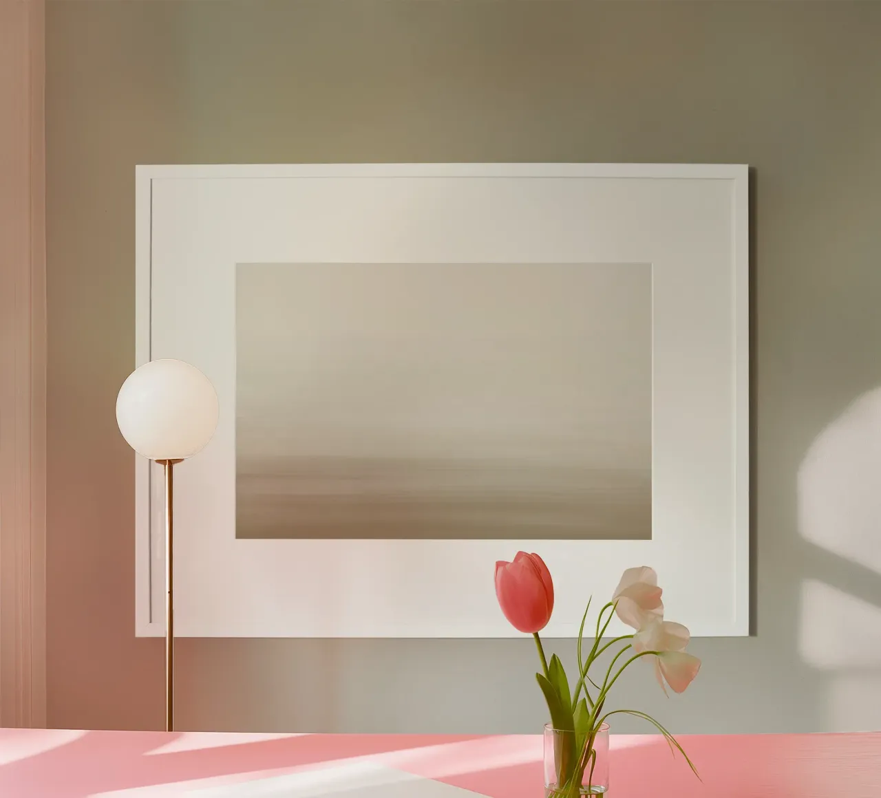 Gradiente acquerello beige poster da NouveauPrints