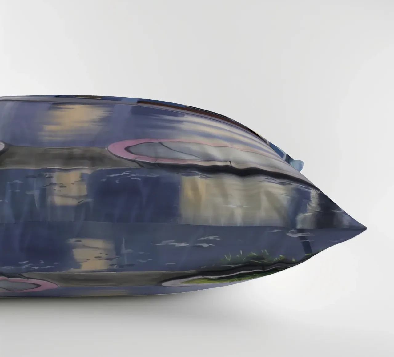 Rainy Window Reflection decorative cushion by Opal Strokes