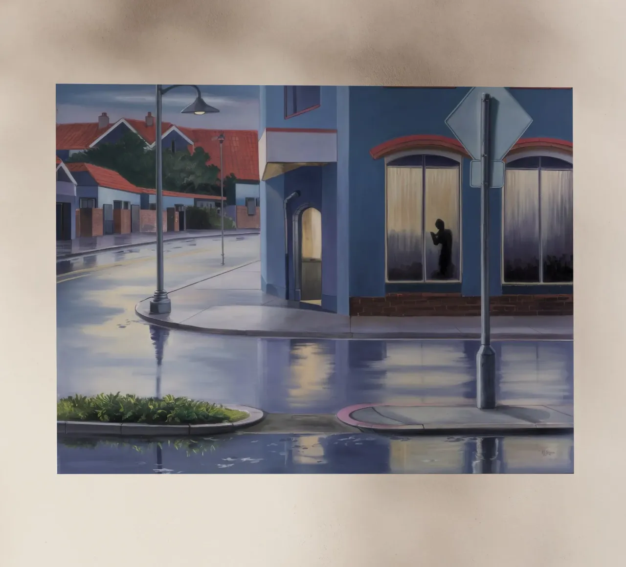 Riflesso di una finestra piovosa pellicola backlit da Opal Strokes