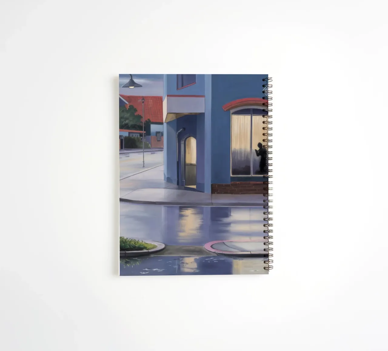 Rainy Window Reflection spiral notebook by Opal Strokes