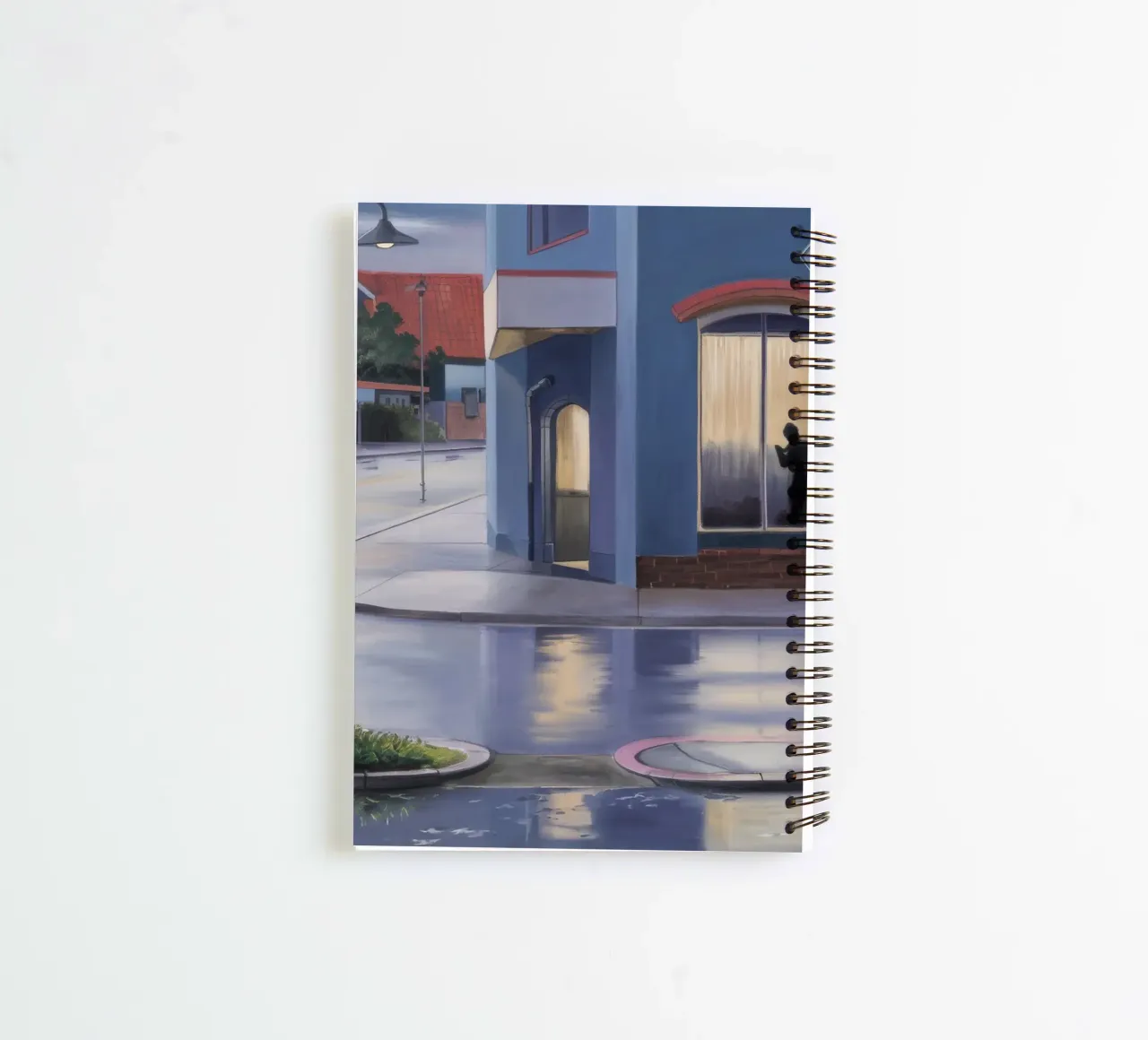 Rainy Window Reflection spiral notebook by Opal Strokes