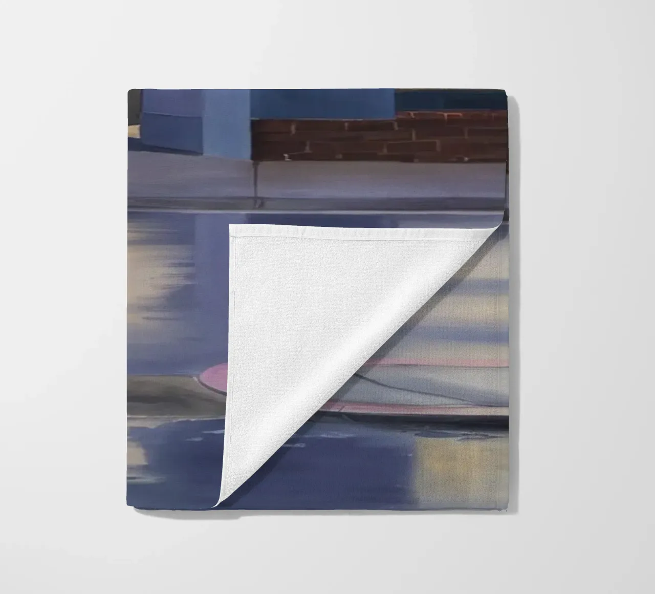 Rainy Window Reflection beach towel by Opal Strokes