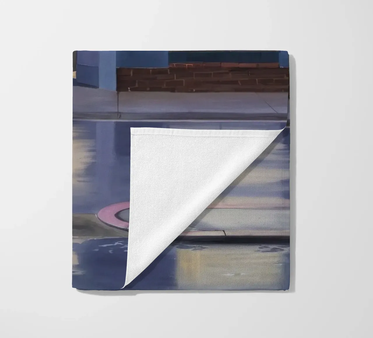 Rainy Window Reflection beach towel by Opal Strokes