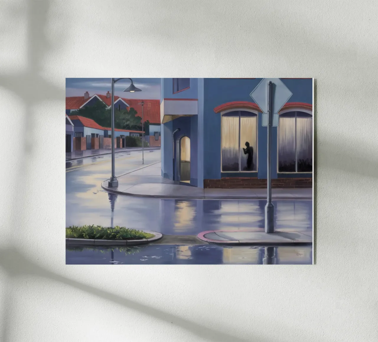 Regenachtige vensterreflectie acryl van Opal Strokes