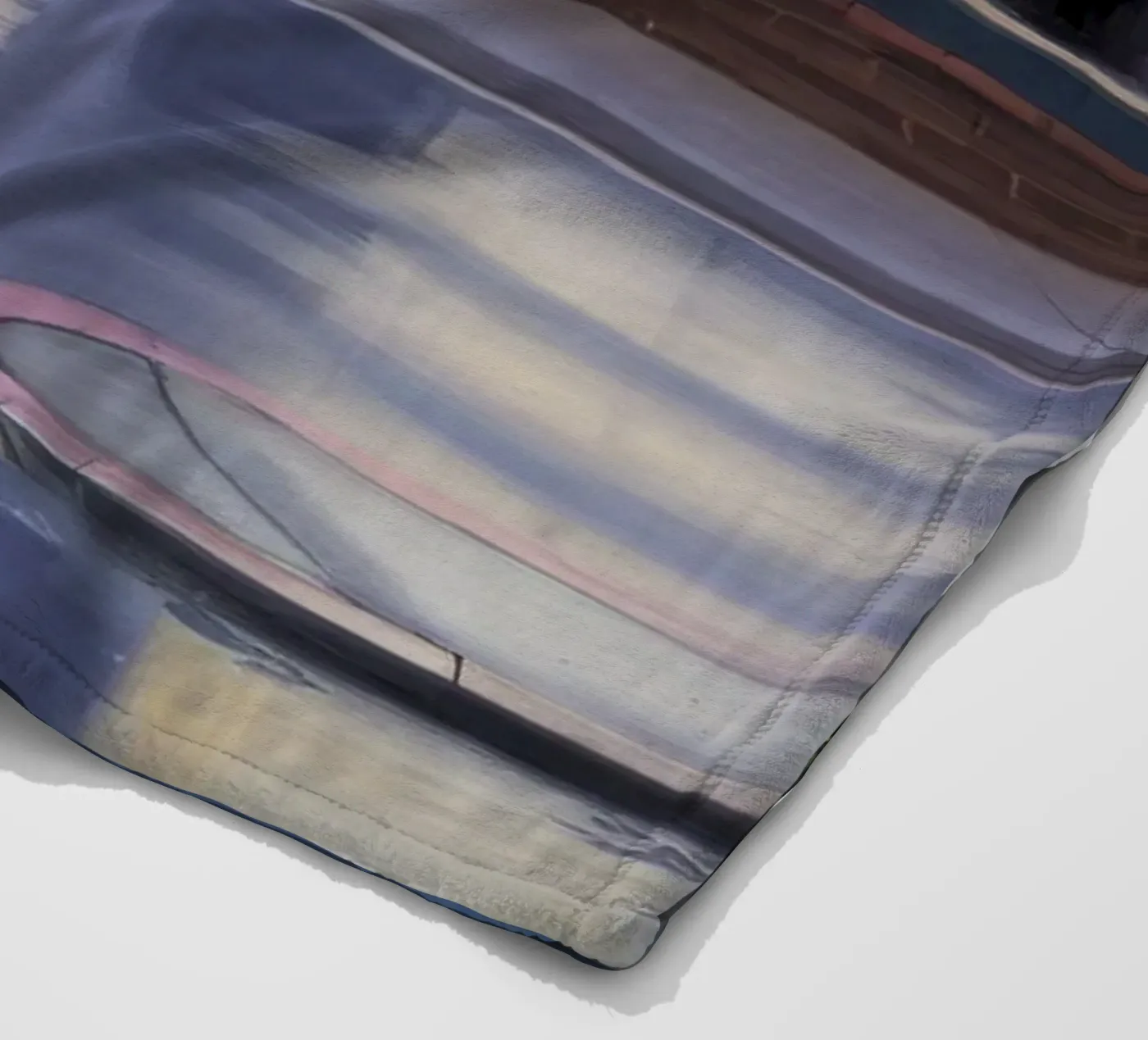 Rainy Window Reflection Fleecedecke von Opal Strokes