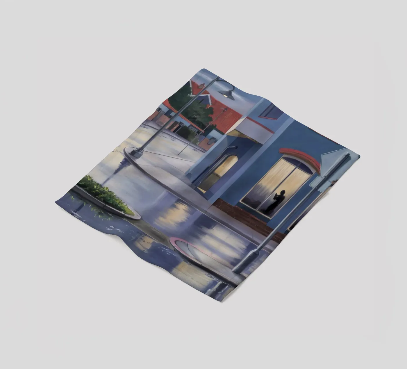 Rainy Window Reflection Fleecedecke von Opal Strokes