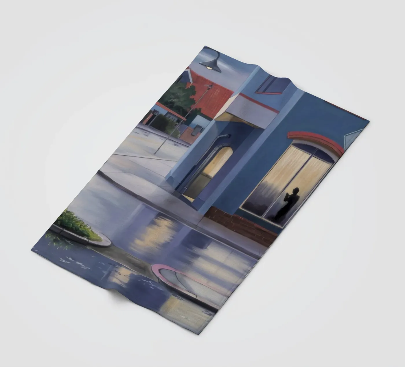 Rainy Window Reflection Fleecedecke von Opal Strokes