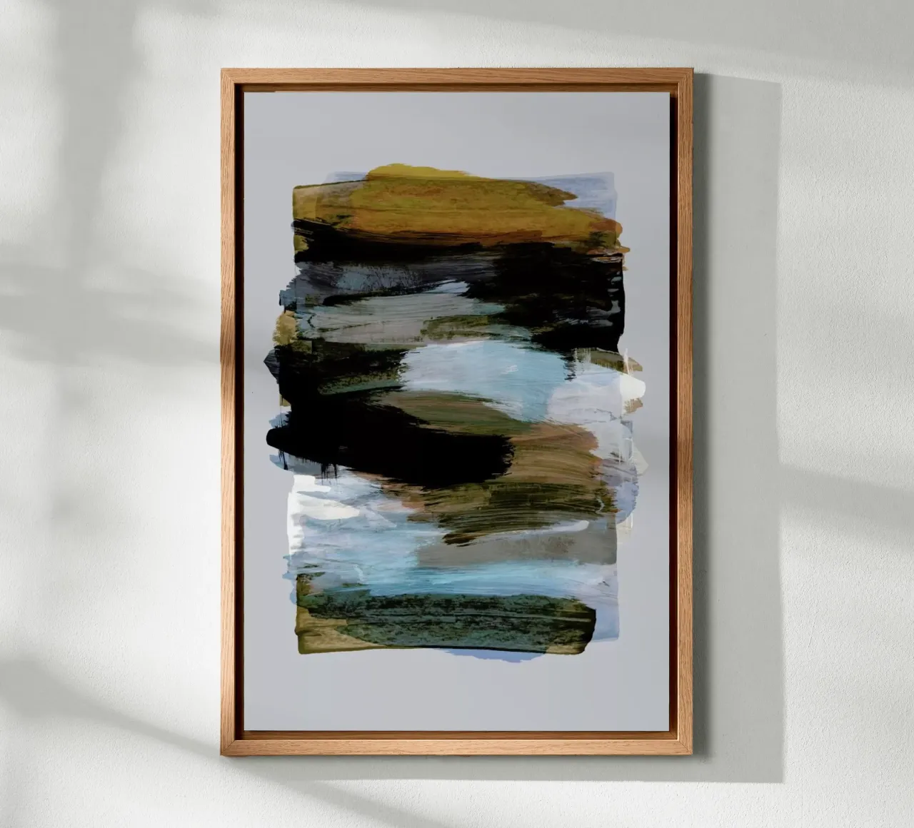 Abstract Brush Strokes 78 tela con Cornice a cassetta da Mareike Böhmer