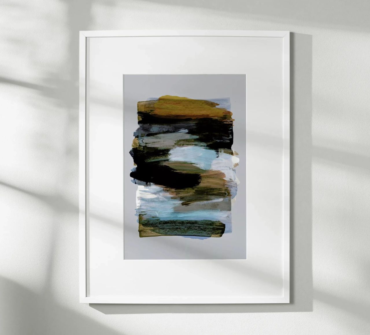 Abstract Brush Strokes 78 poster by Mareike Böhmer