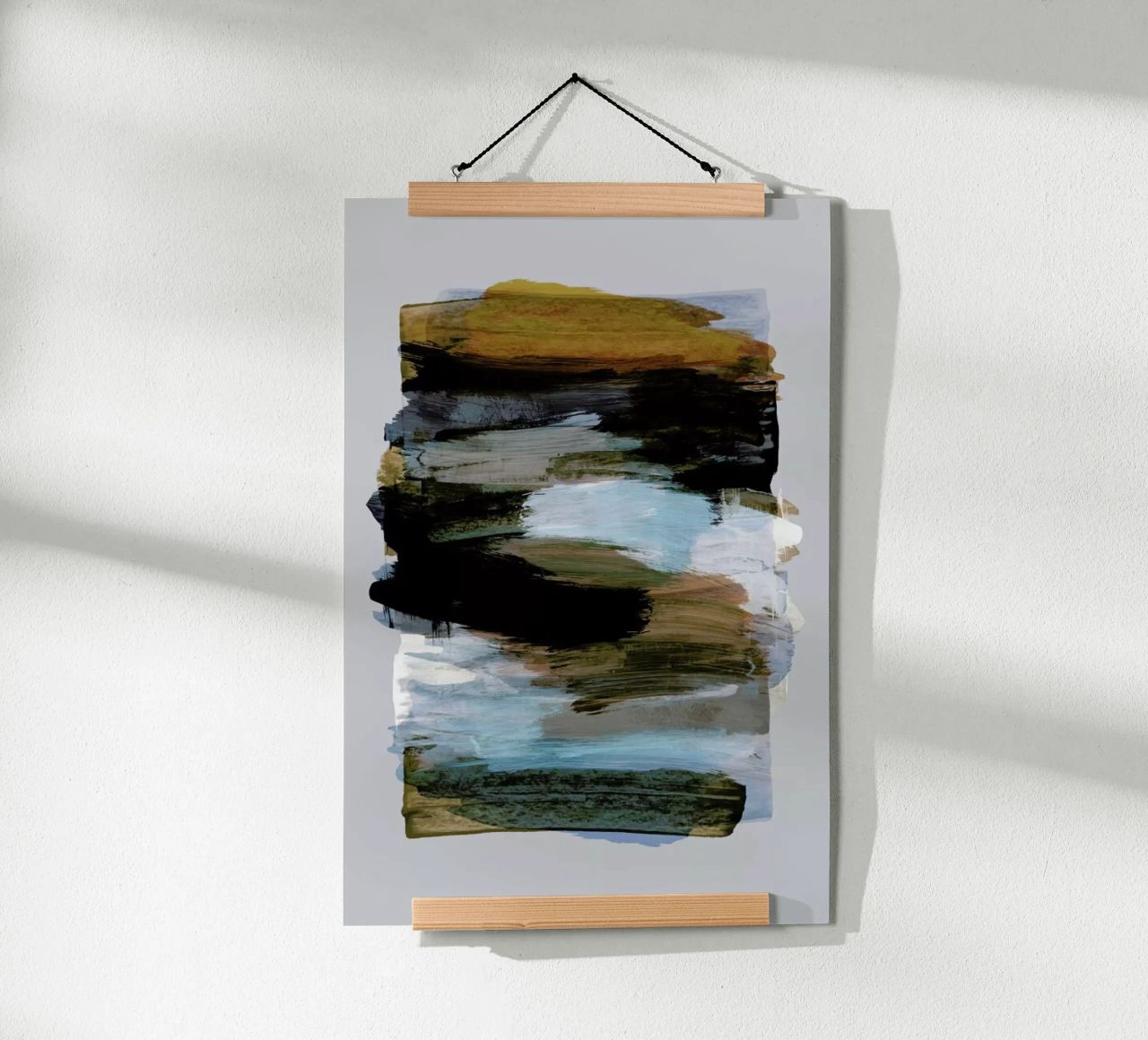 Abstract Brush Strokes 78 poster by Mareike Böhmer
