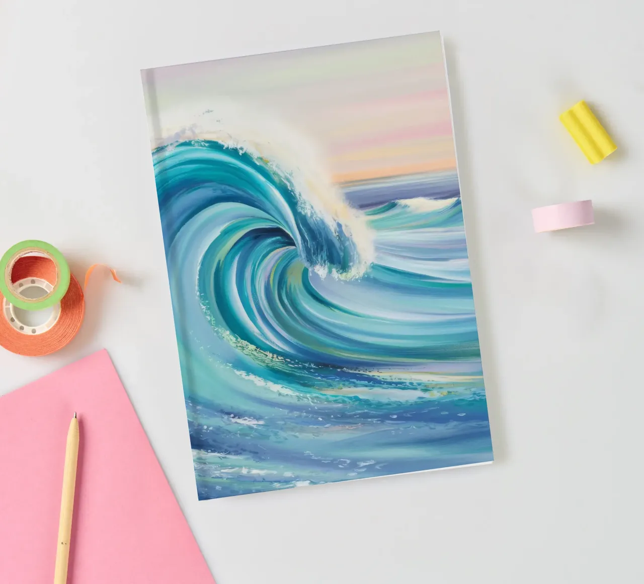 Azure Wave Crest notebook by Dream Spectrum