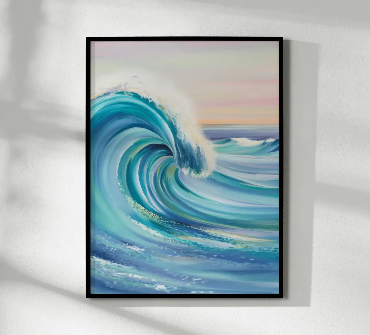 Cresta Azure Wave poster con marco de aluminio de Dream Spectrum