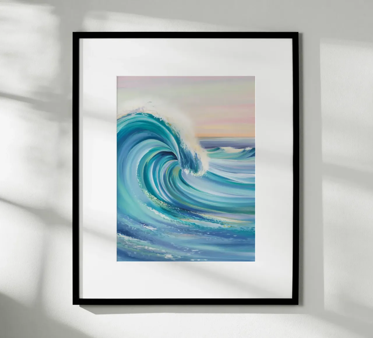Cresta Azure Wave poster con marco de aluminio de Dream Spectrum