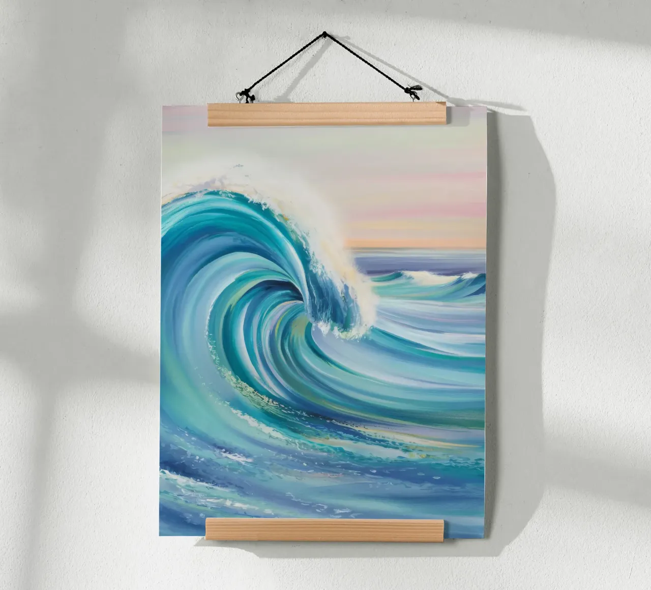Cresta Azure Wave poster con marco de aluminio de Dream Spectrum