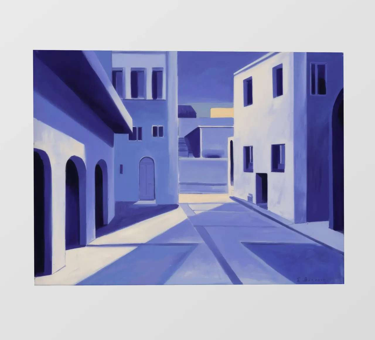 Sogno architettonico viola telo in pvc da Opal Strokes