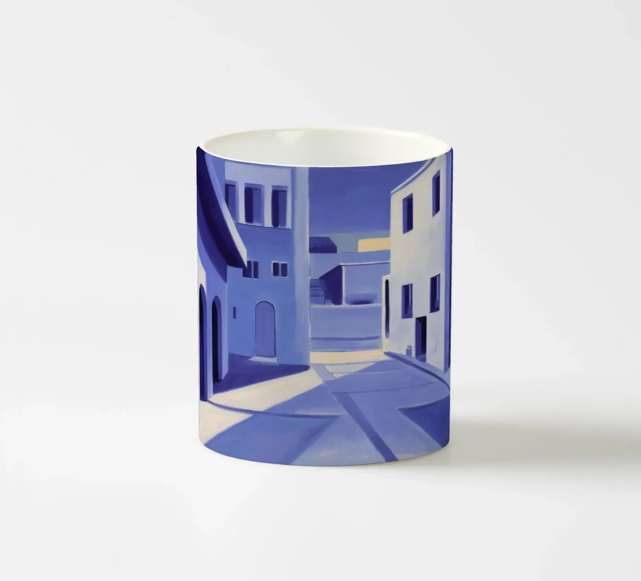 Sogno architettonico viola tazza in ceramica da Opal Strokes