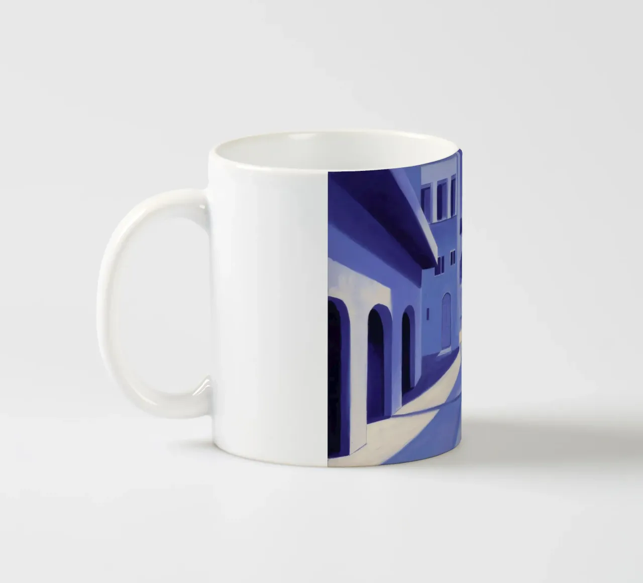 Sogno architettonico viola tazza in ceramica da Opal Strokes
