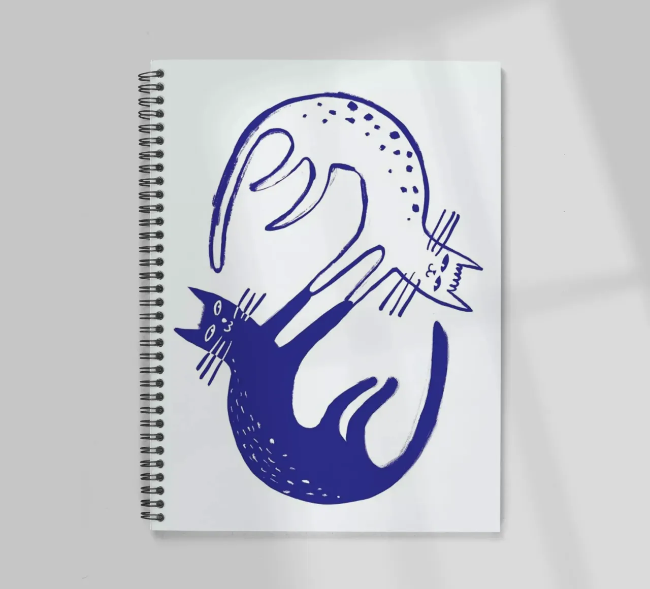 Kitten Around Blue spiral notebook by Graphite