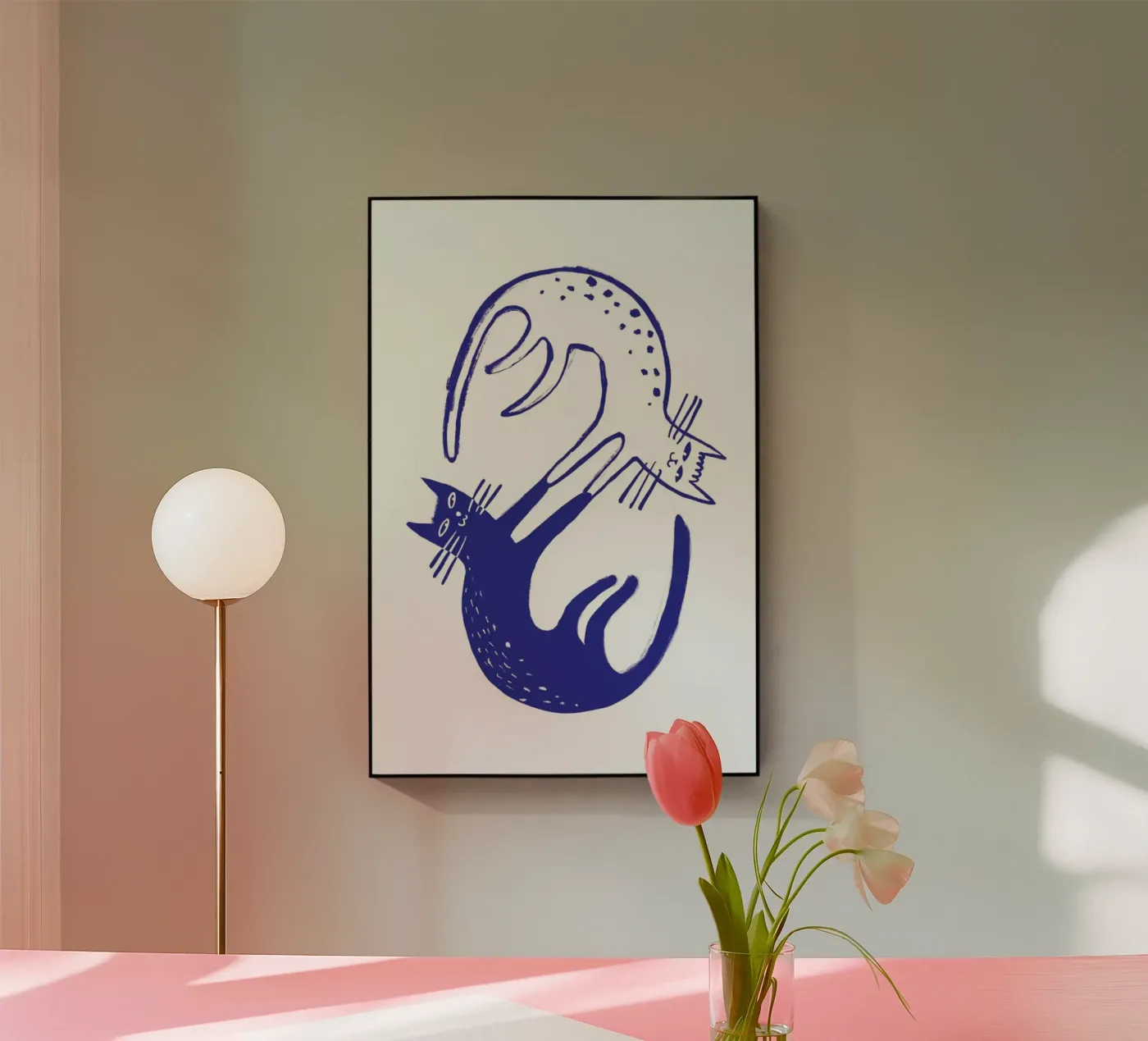 Kitten Around Blue plexiglass da Graphite