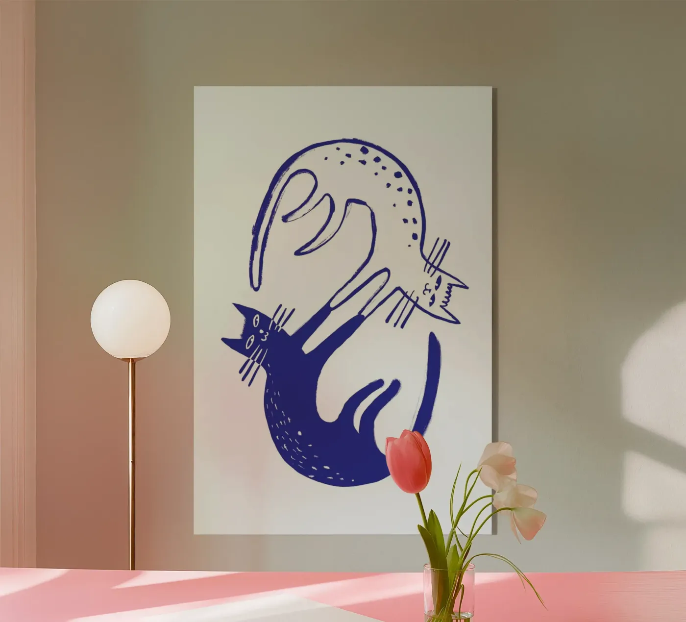 Kitten Around Blue plexiglass da Graphite