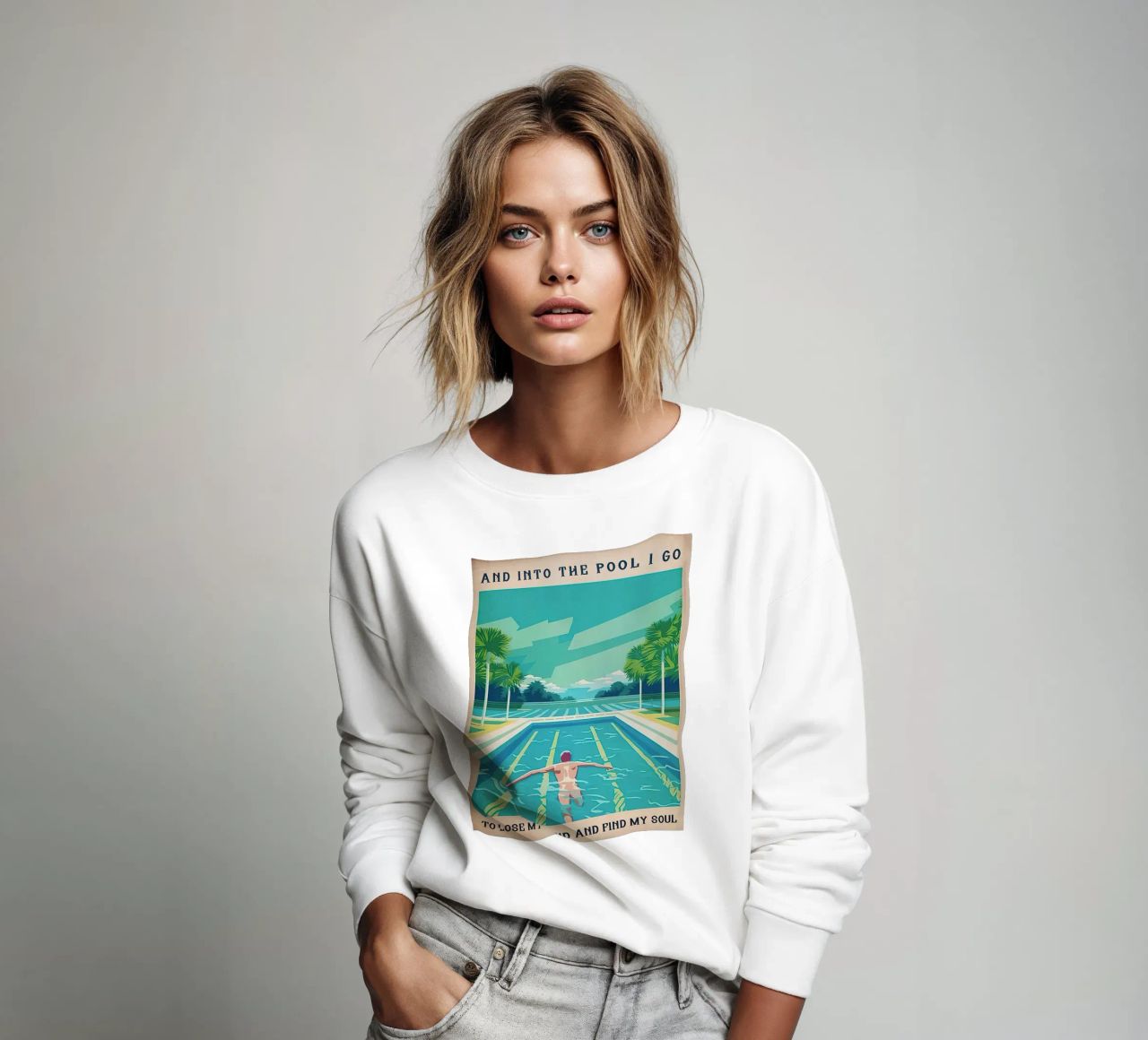 Into The Pool I Go To Lose My Mind Find my Soul sweatshirt by Christopher shop