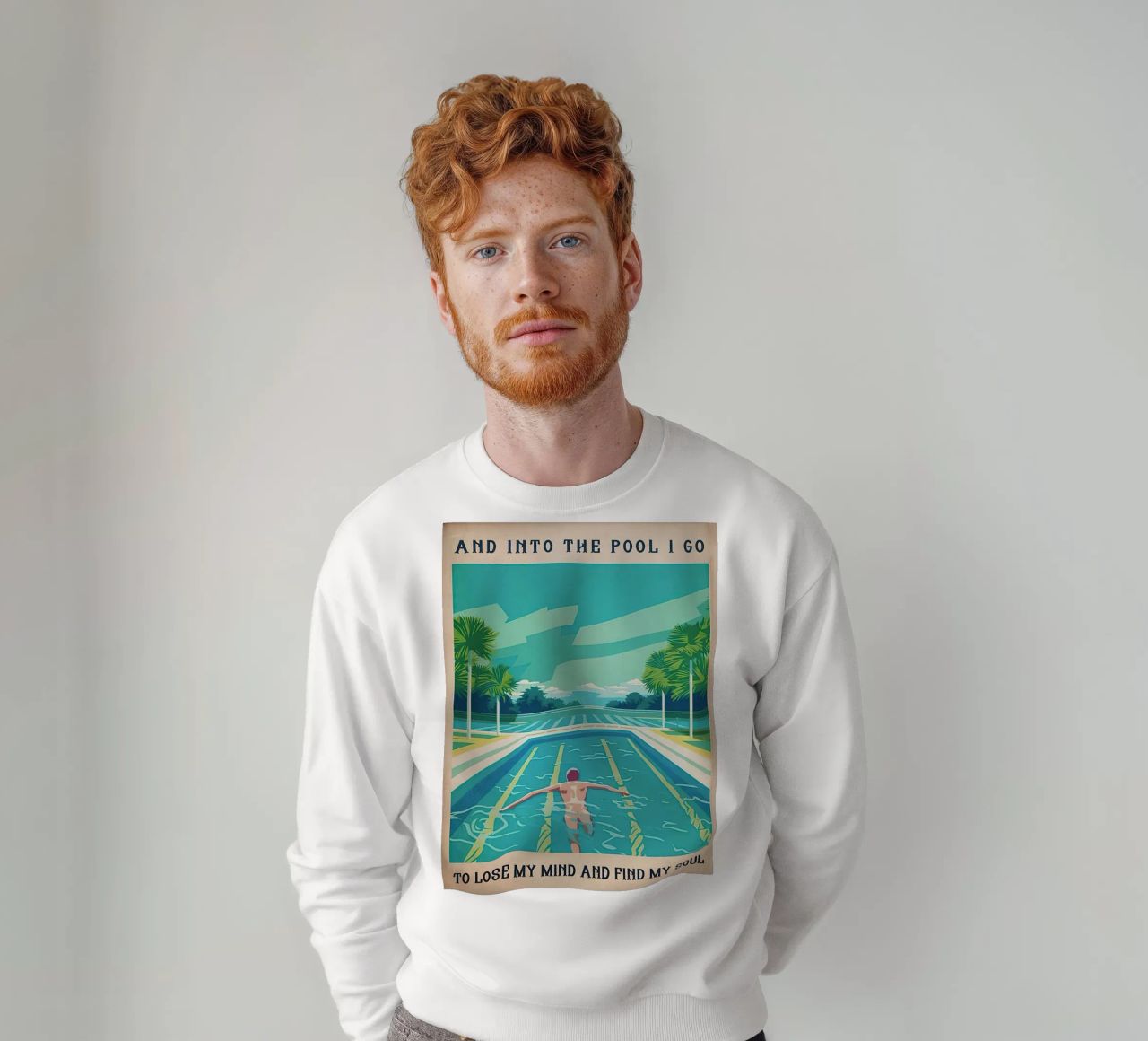 Into The Pool I Go To Lose My Mind Find my Soul sweatshirt by Christopher shop