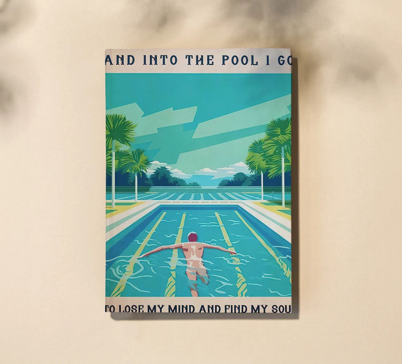 Into The Pool I Go To Lose My Mind Find my Soul notebook by Christopher shop