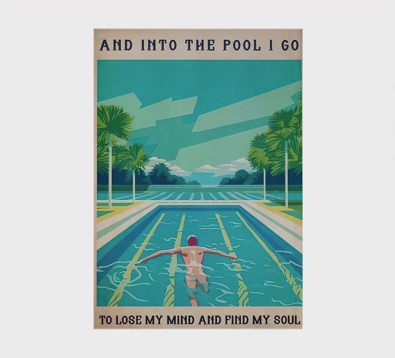 Into The Pool I Go To Lose My Mind Find my Soul notebook by Christopher shop