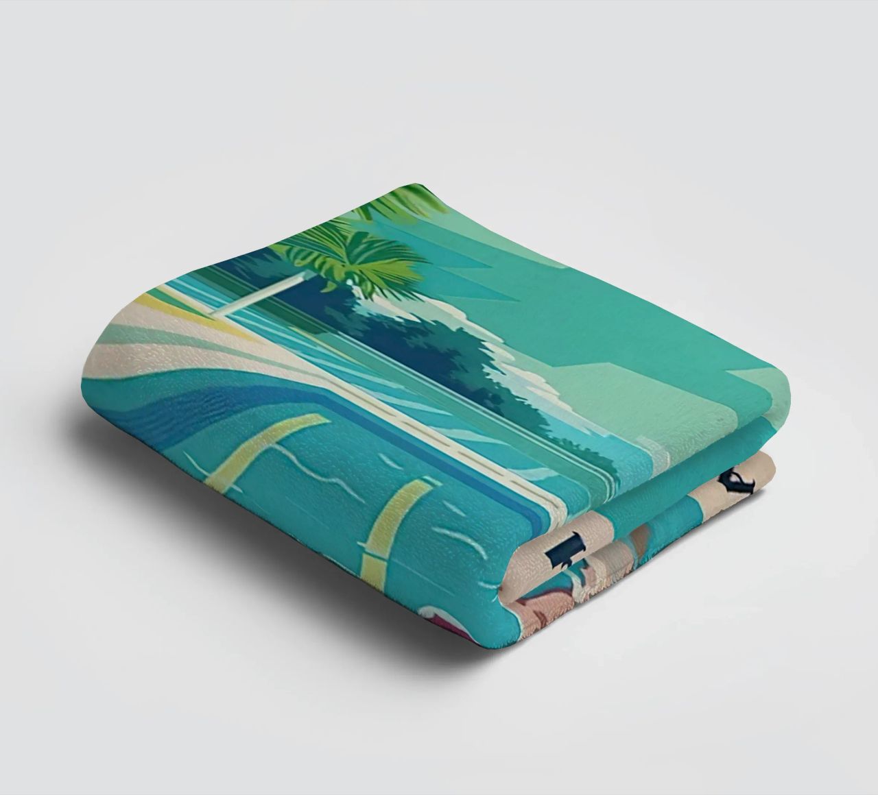 Into The Pool I Go To Lose My Mind Find my Soul towel by Christopher shop