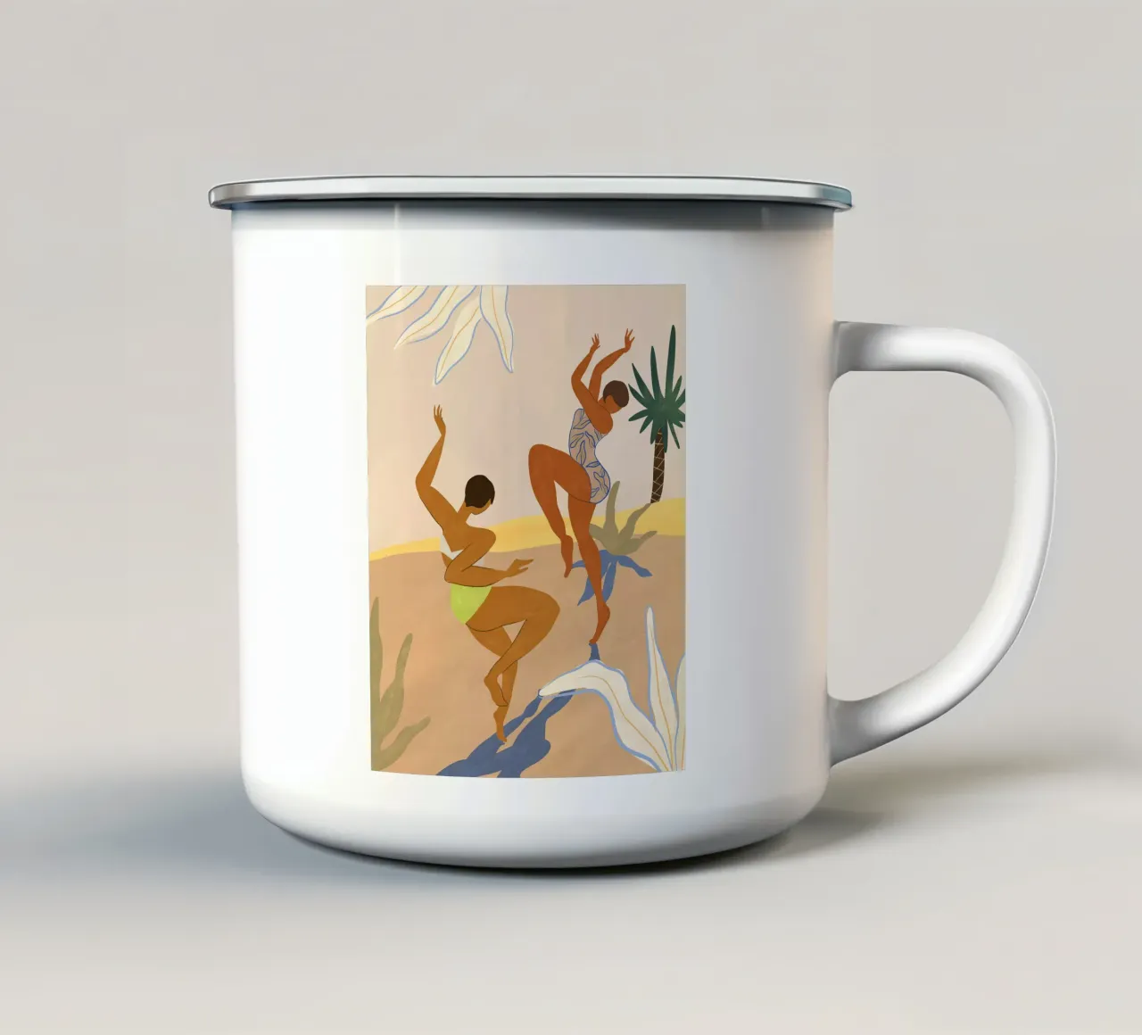 Summer Dance tazza in smalto da Arty Guava