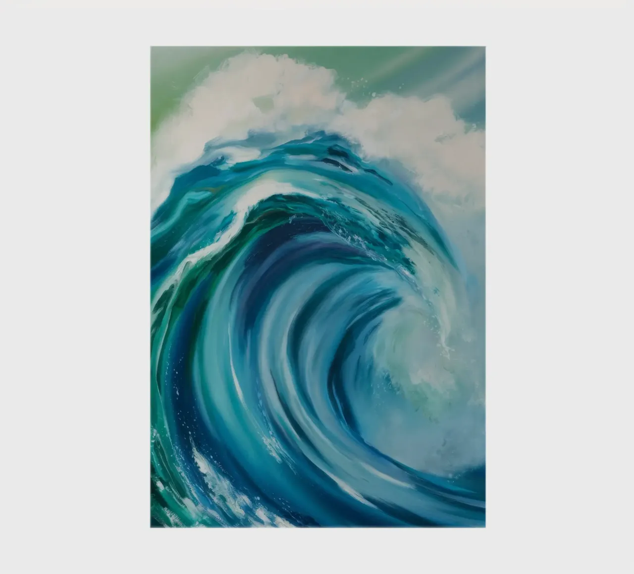 Ocean's Emerald Curl notebook by Dream Spectrum