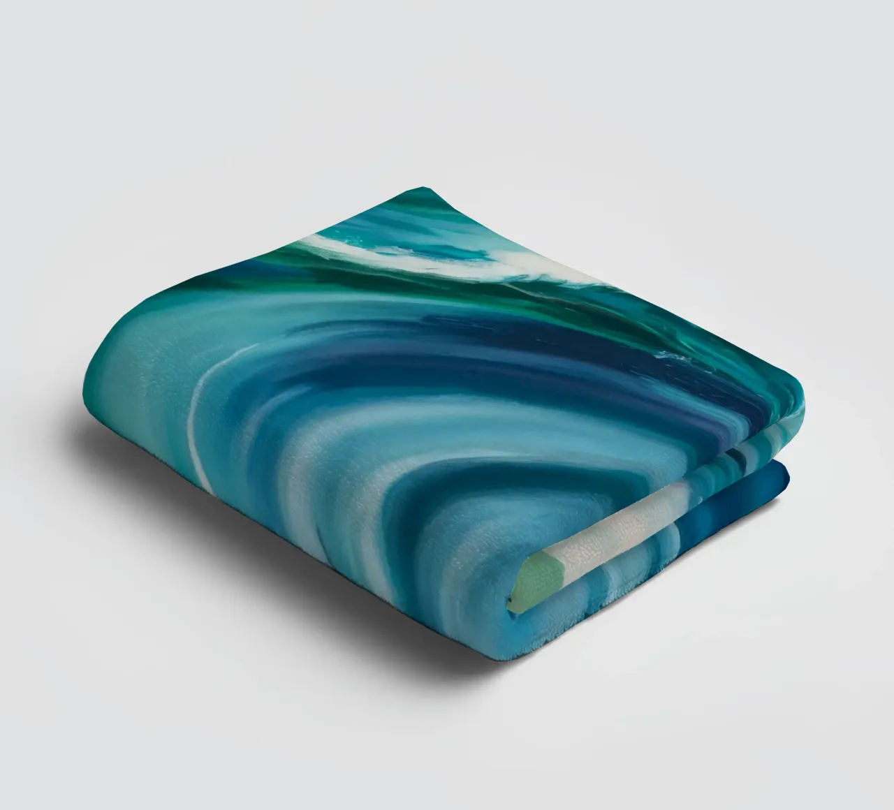 Ocean's Emerald Curl towel by Dream Spectrum