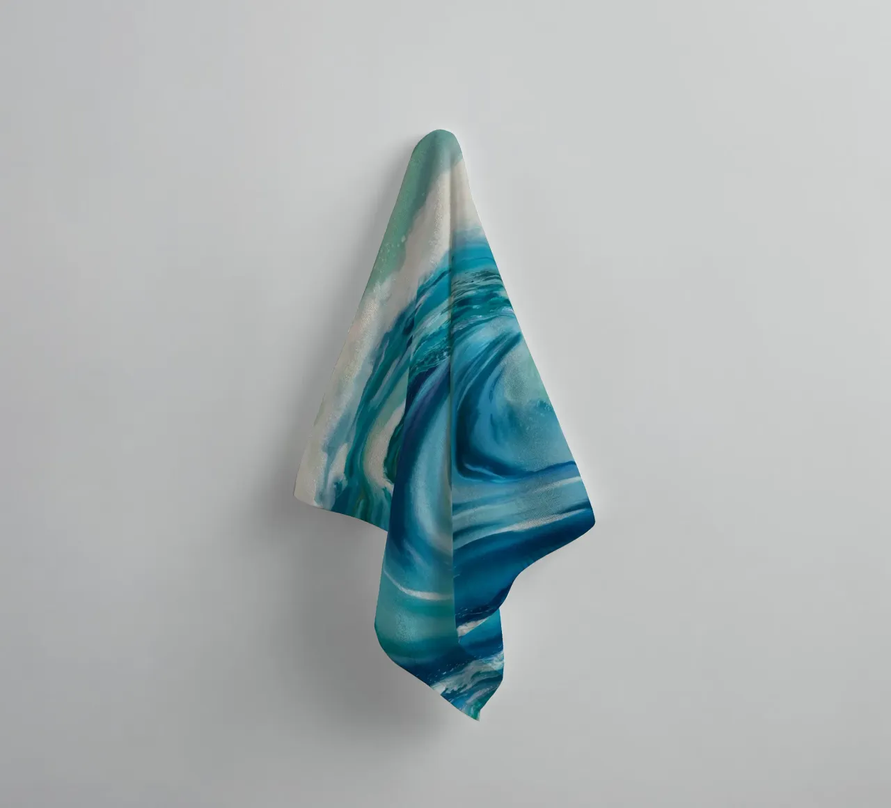 Ocean's Emerald Curl towel by Dream Spectrum