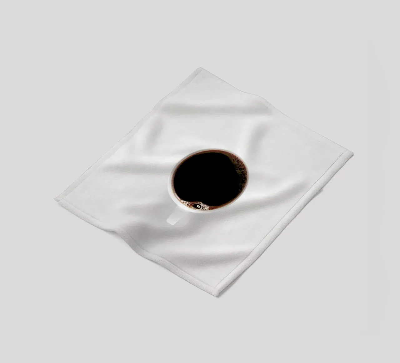 Black Coffee Loves White Minimalism fleece blanket by Studio Nahili