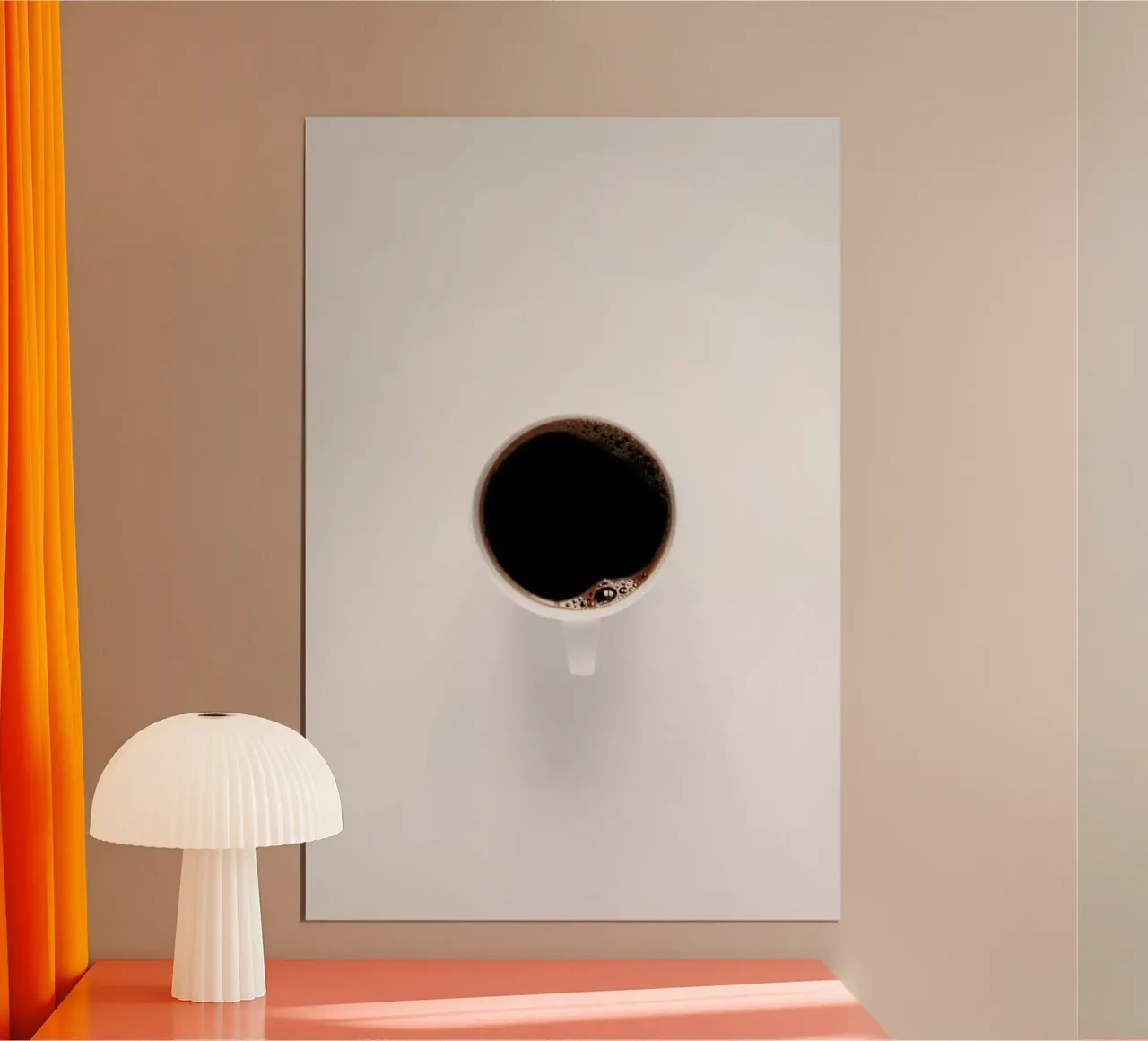 Black Coffee Loves White Minimalism Poster von Studio Nahili