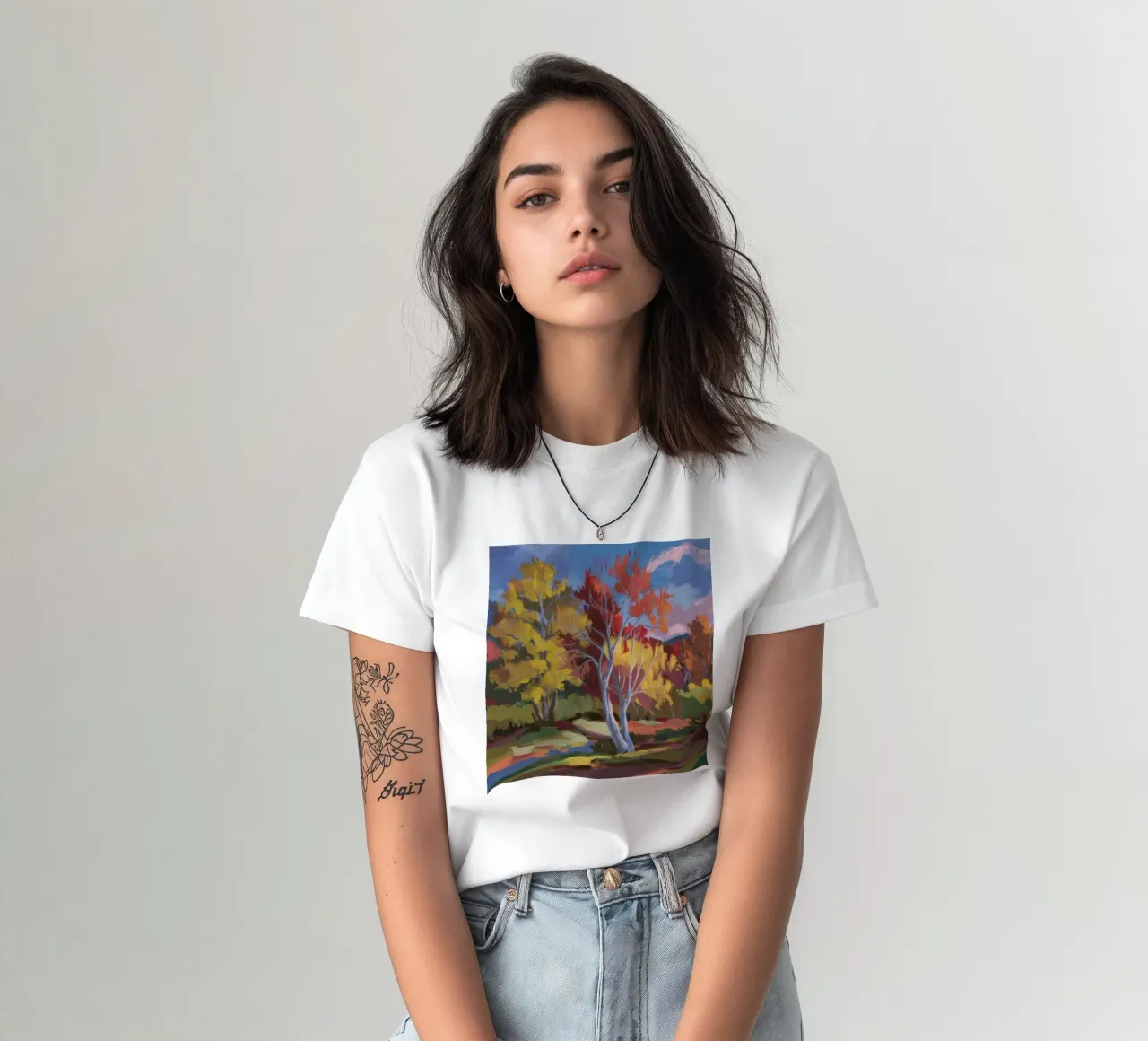 Passaggio d'autunno infuocato t-shirt da Celestial Harmony