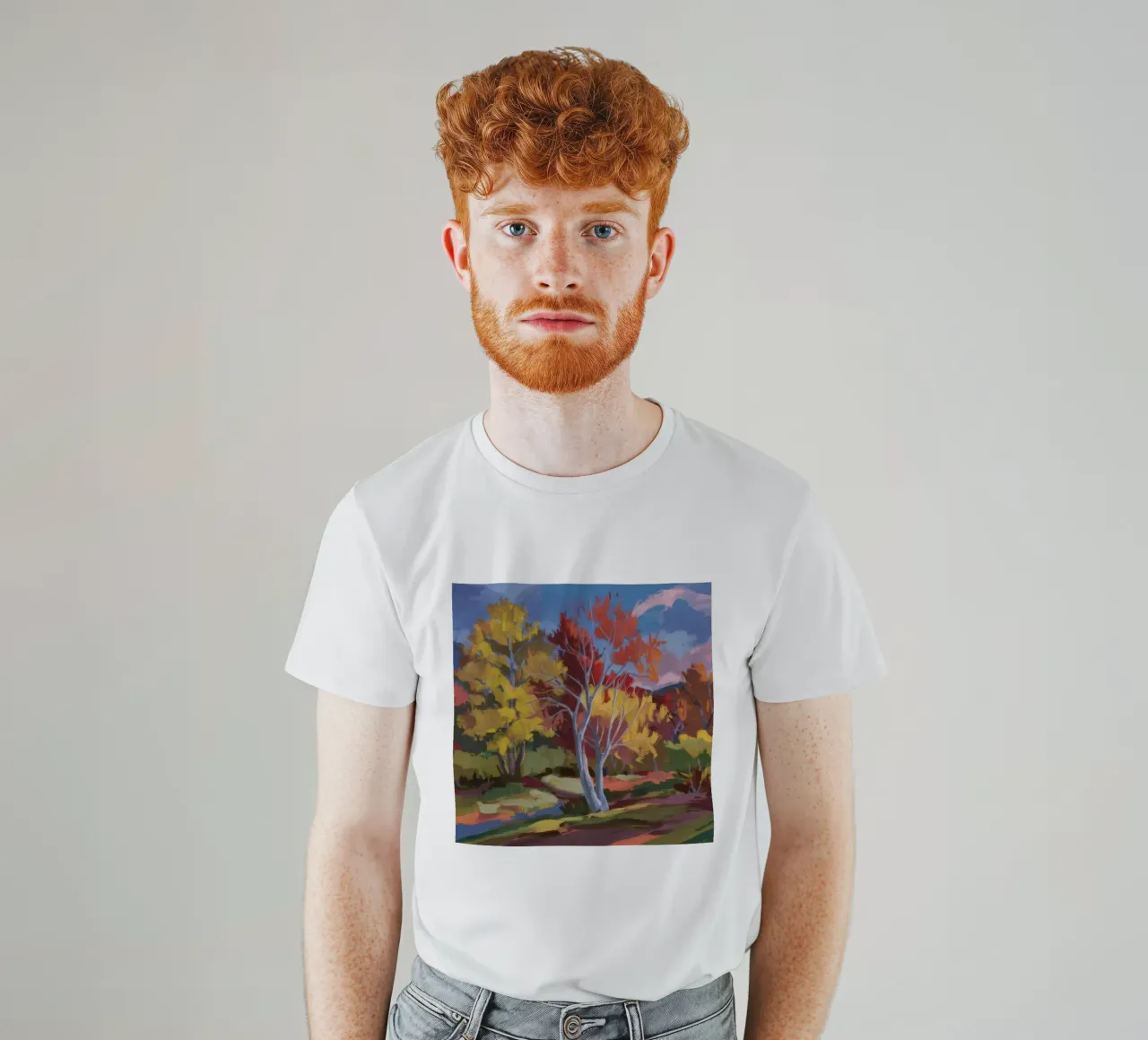 Passaggio d'autunno infuocato t-shirt da Celestial Harmony