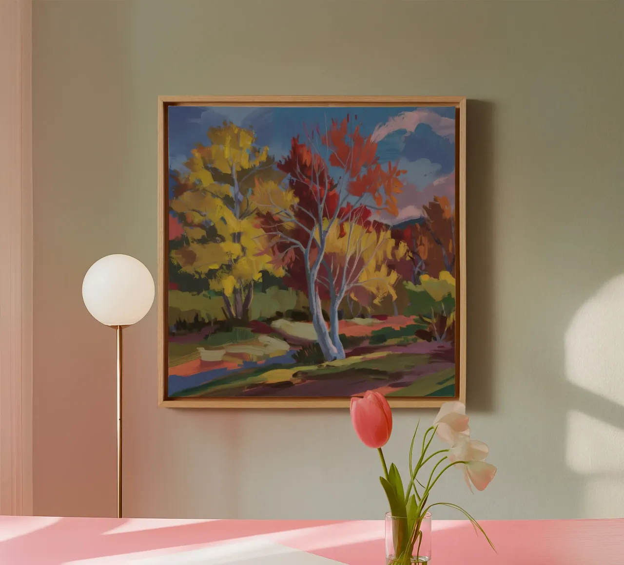 Fiery Autumn Passage canvas by Celestial Harmony