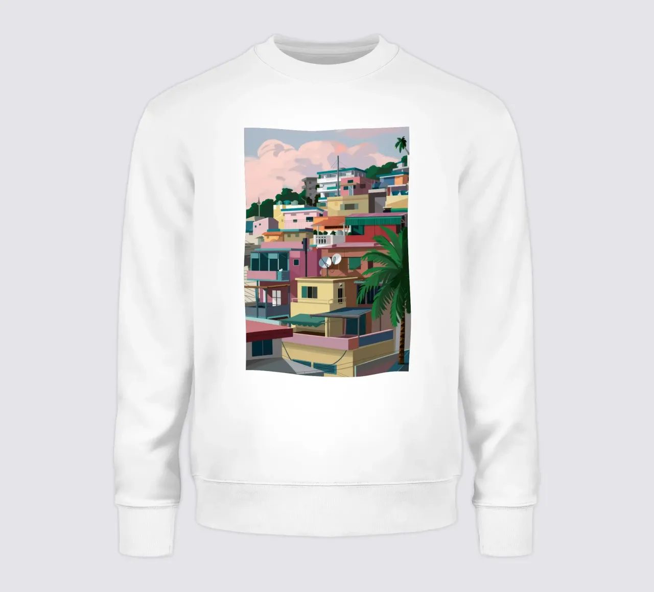 Favela sulla collina felpa da Silk Palette